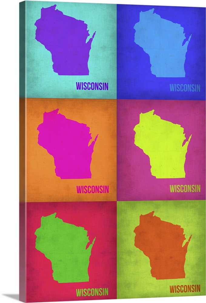 Wisconsin Pop Art Map II