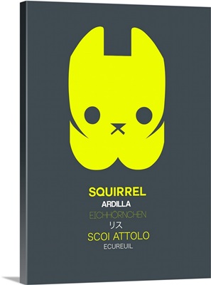 Yellow Squirrel Multilingual Poster
