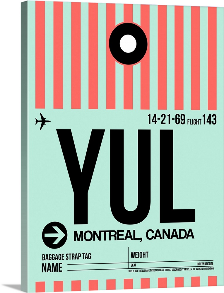 YUL Montreal Luggage Tag II