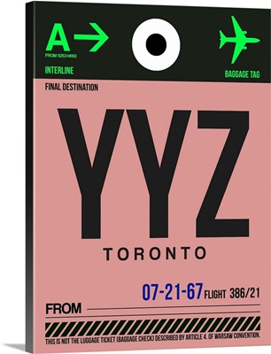 YYZ Toronto Luggage Tag II