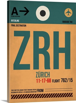 ZRH Zurich Luggage Tag I