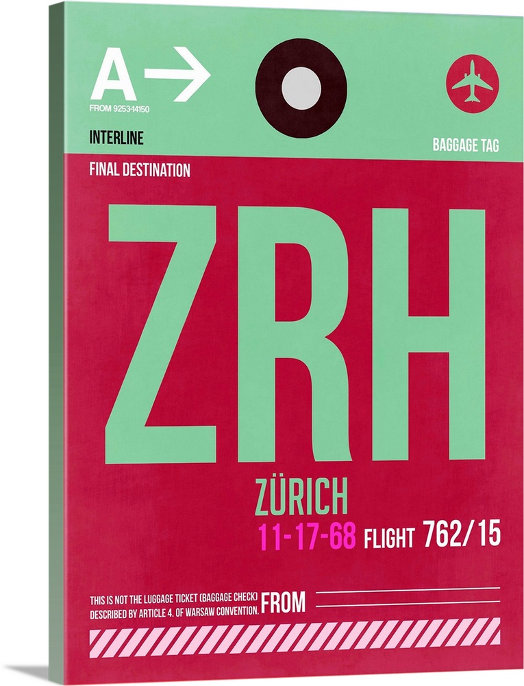 ZRH Zurich Luggage Tag II