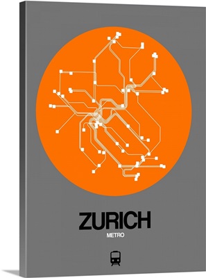 Zurich Orange Subway Map