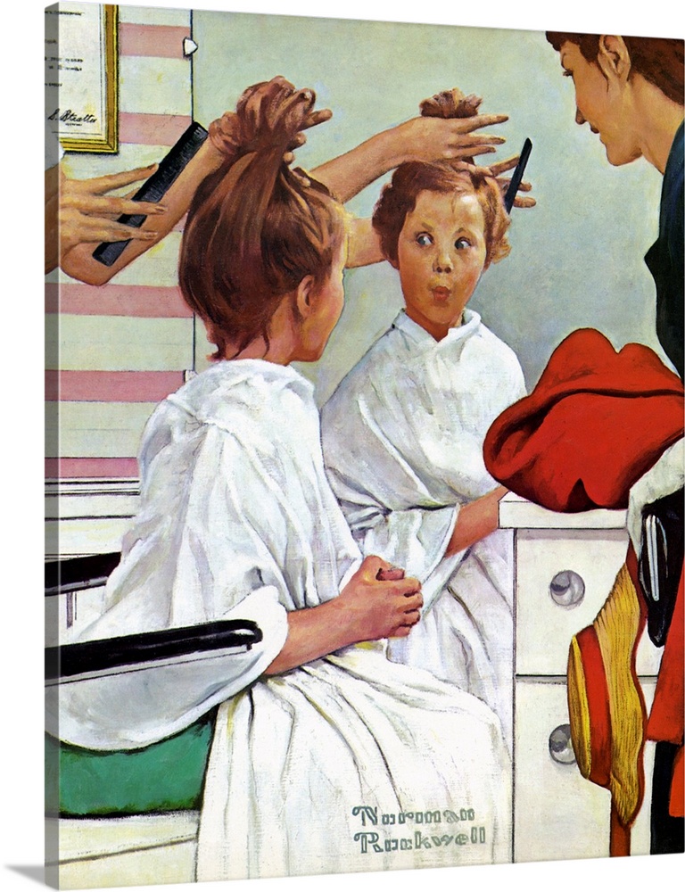 In Rockwell's world children disobeyed rules, adolescent girls grappled with social pressures, boys struggled with their e...
