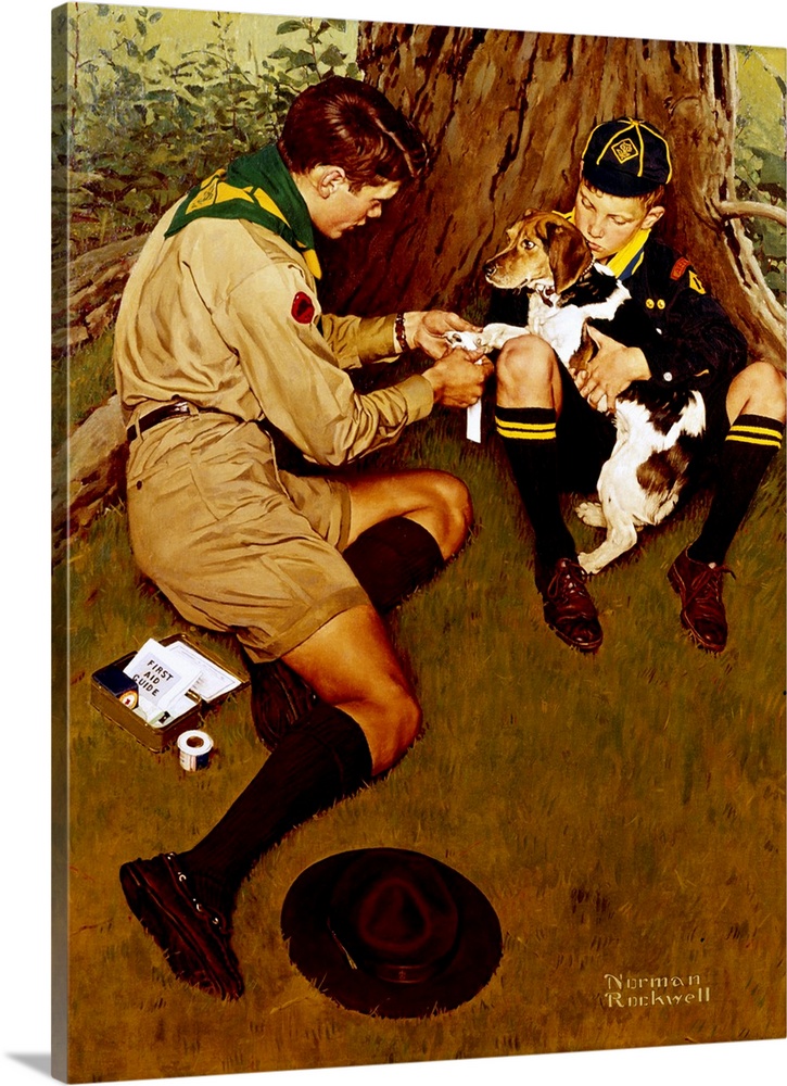 Norman Rockwell's long artistic relationship with the Boy Scouts of America began after he successfully illustrated the Bo...