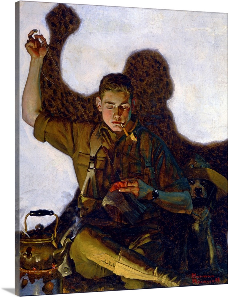 Distant from the activities of the war raging in Europe, Norman Rockwell was challenged to record his interpretation of th...
