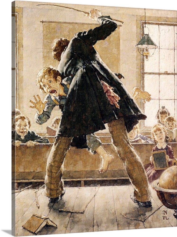 Schoolmaster Flogging Tom Sawyer Wall Art, Canvas Prints, Framed Prints,  Wall Peels