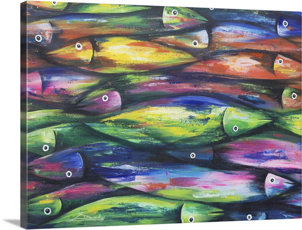 These are fishes in the sea. They have different colors and shapes, artist Bright Dankyi Mensah muses. He turns his eye to...