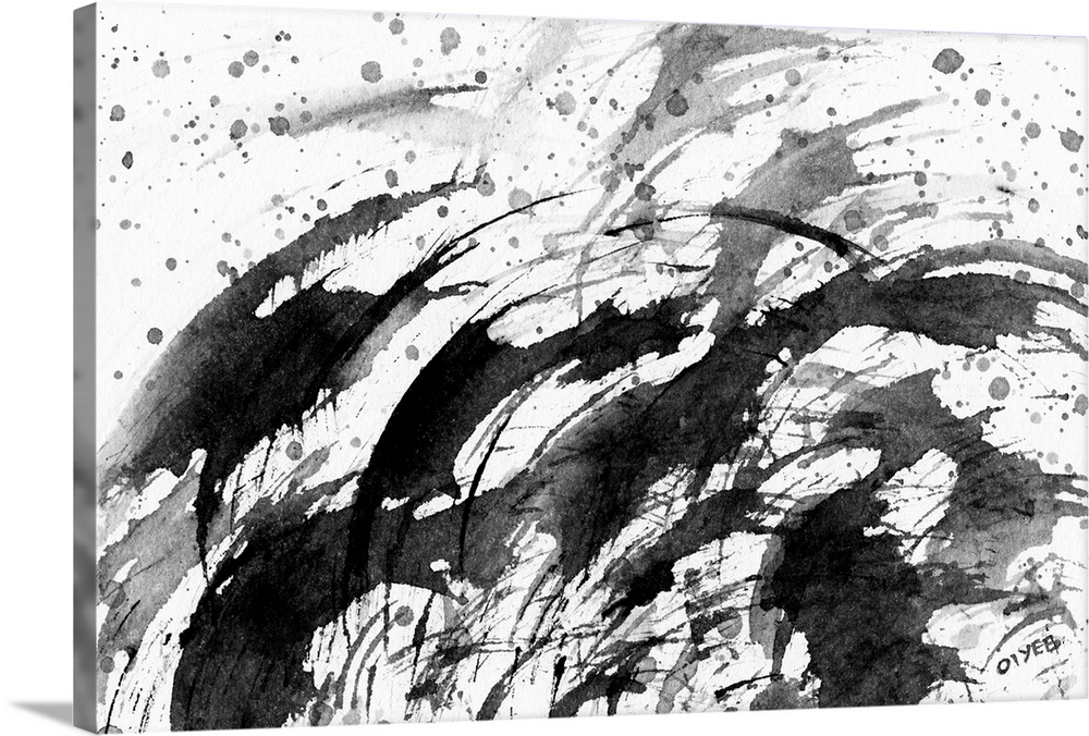 I love the fluidity of ink. This is part of my contemporary ink series