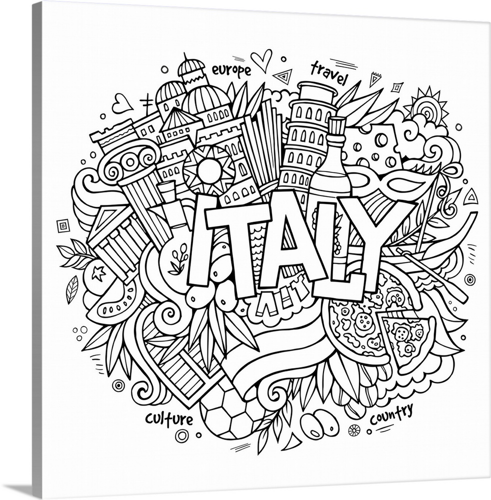 Italy Coloring Pages 3