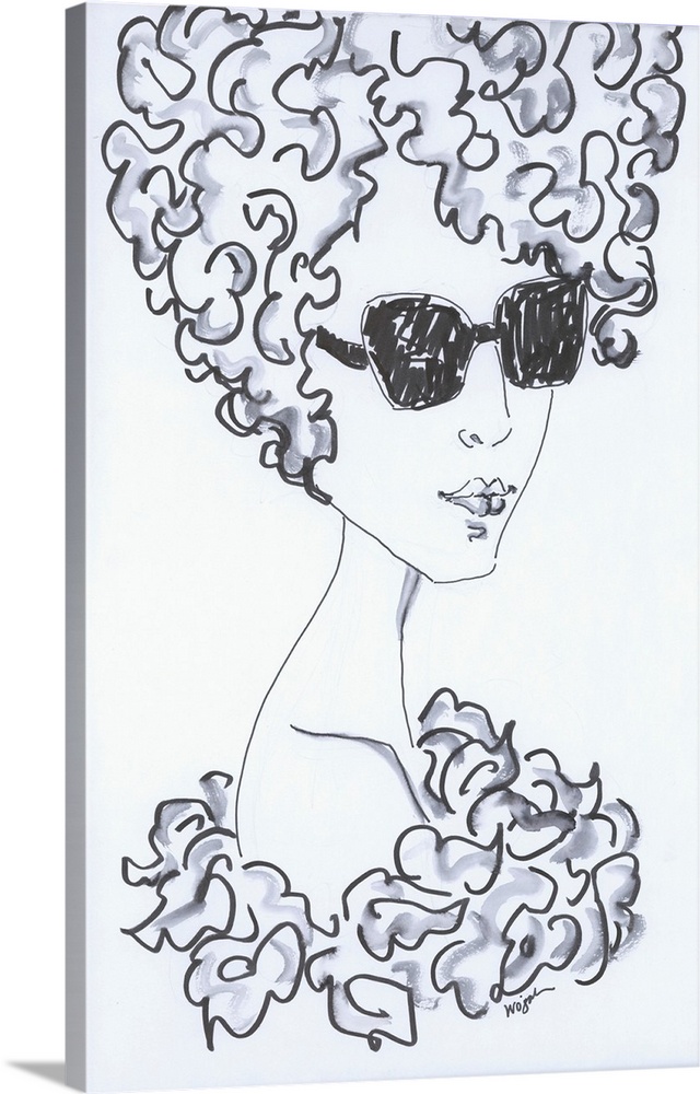 This is the Companion Image to oSunglasses Glamor #1. In the same style and medium, this image depicts a woman inspired by...
