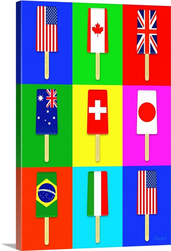Ice Cream Flags | Great Big Canvas