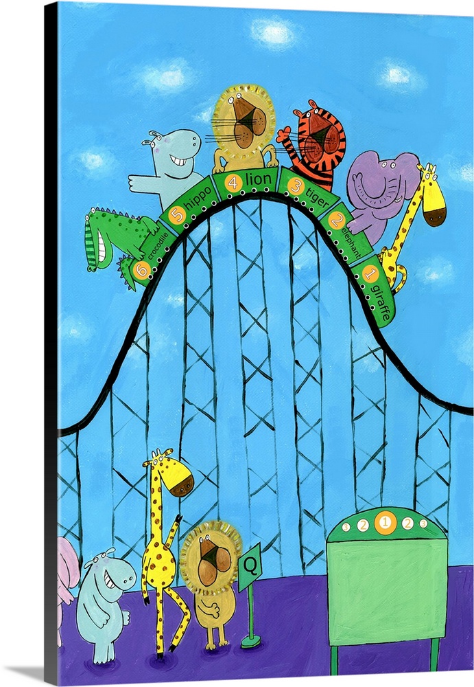 Animals in the rollercoaster, created by Irish artist Carla Daly.