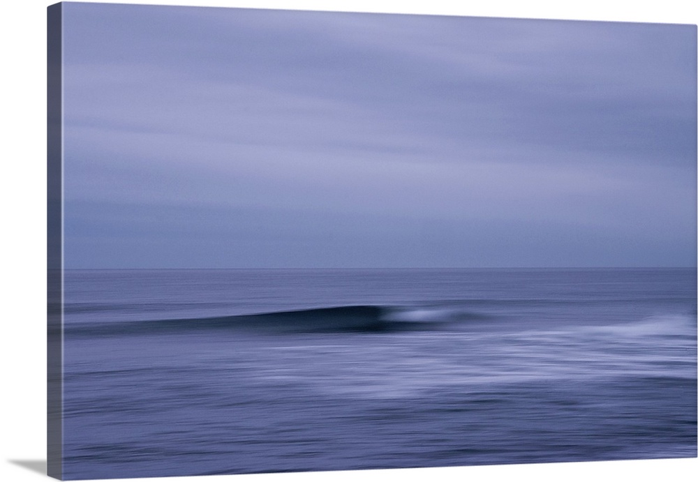 Artistically blurred photo. Evening view of the North Sea, North Jutland, Denmark.