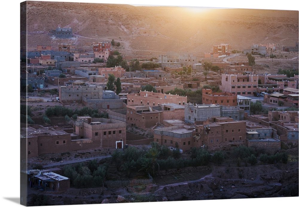 Ait Ben Haddou, a UNESCO World Heritage site in Morocco of northern Africa.