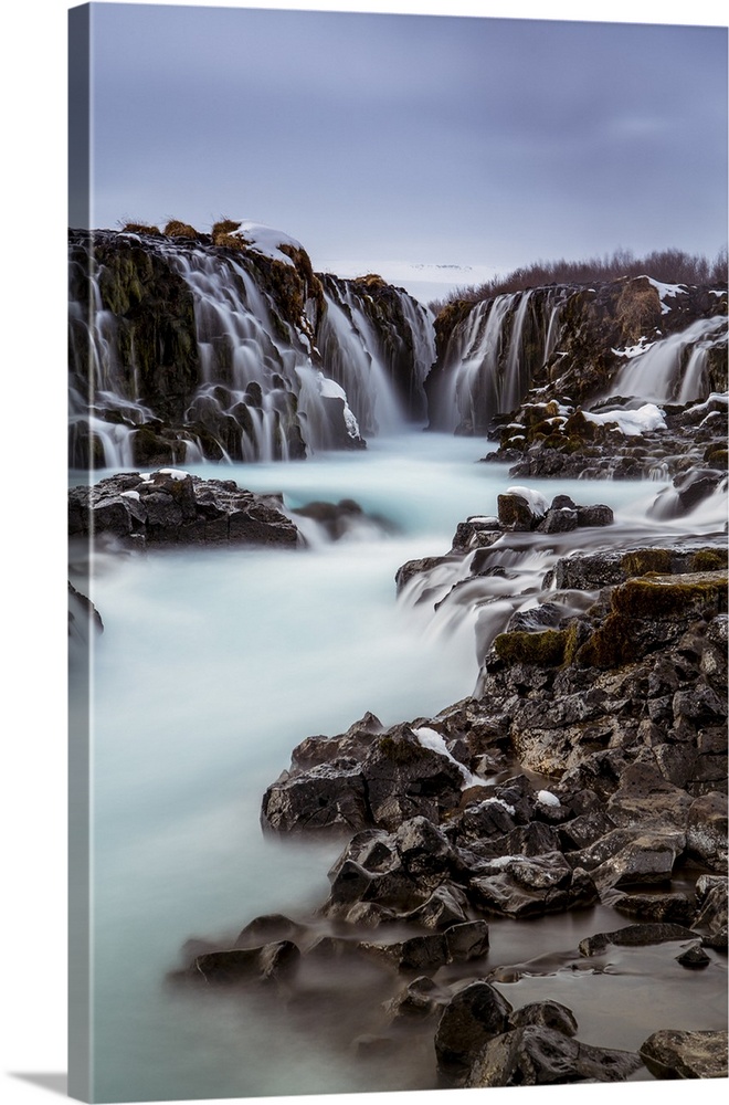 Long exposure of Bruarfoss Foss, one of Iceland's most beautiful waterfalls.