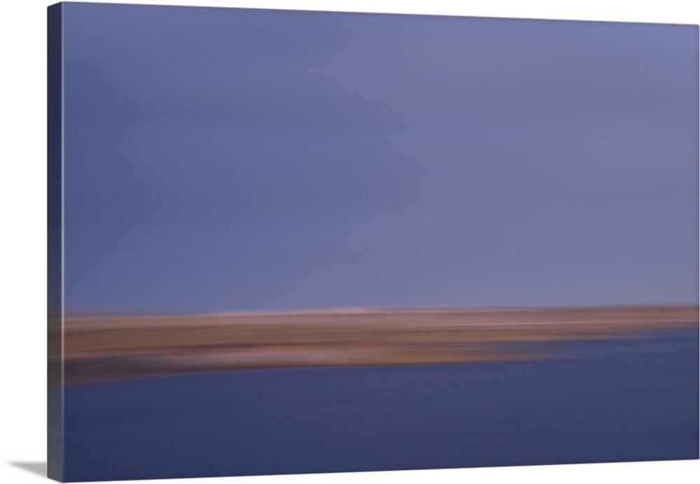 Artistically blurred photo. Nature reserve Agger Tange, south of the town of Agger at the North Sea coast of Denmark. The ...