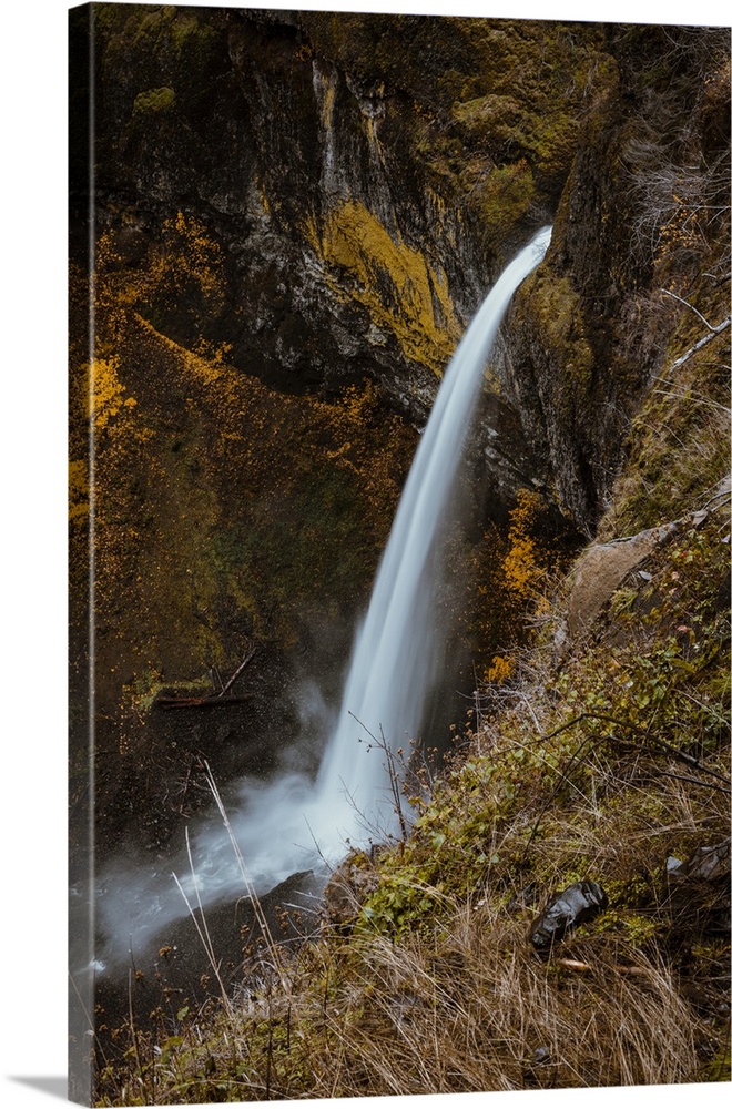 Elowah Falls, one of several waterfalls along McCord Creek of Columbia River Gorge, Oregon.