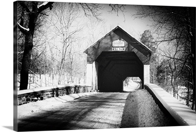 Frankfield Covered Bridge in Winter