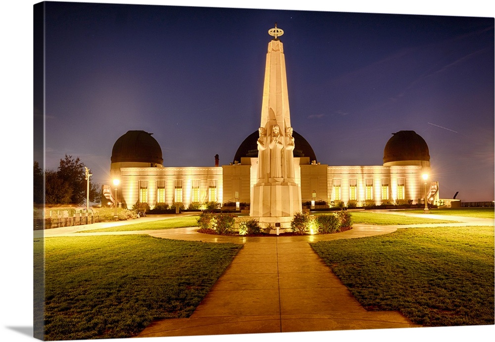 Griffith Obsewrvatory At Night, Los Angeles, California.