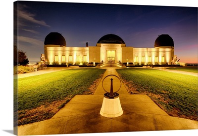 Griffith Observatory Lit Up At Night