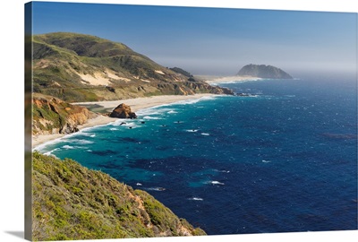 High Angle View of a Rugged Coastline, Point Sur, California