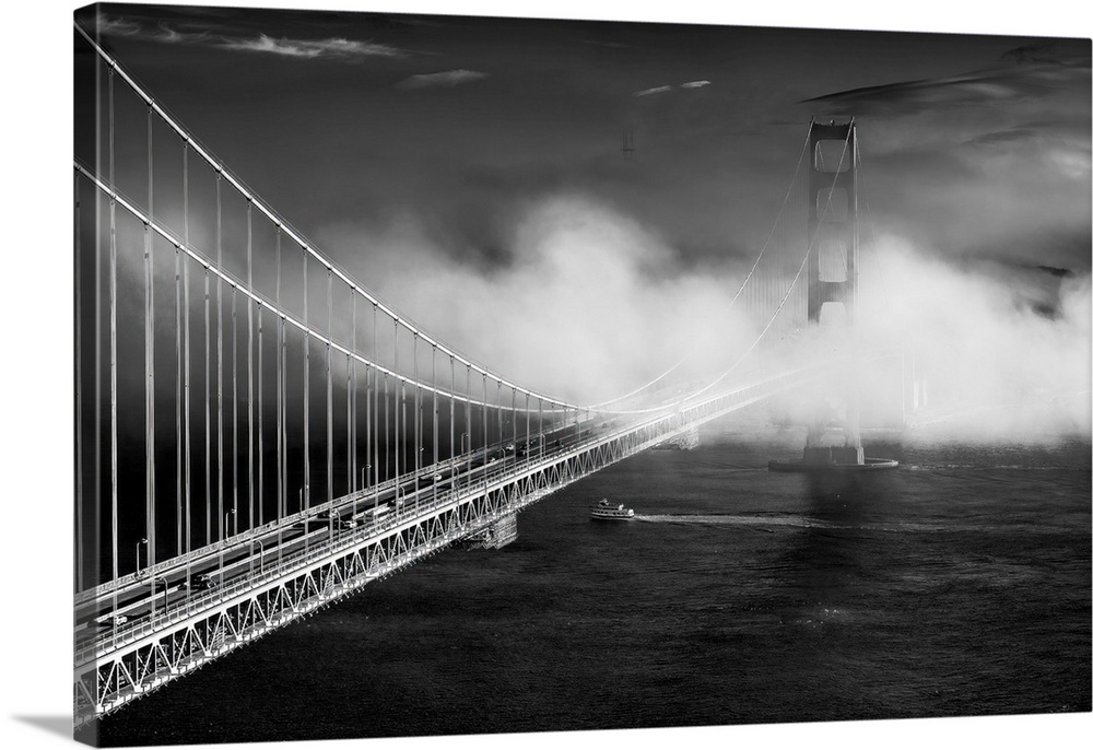 This shot of the Golden Gate Bridge is very dear to me. I waited almost 2 hours for the thick fog to clear, composing the ...