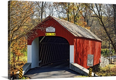 Knechts Covered Bridge In Bucks County, Pennsylvania