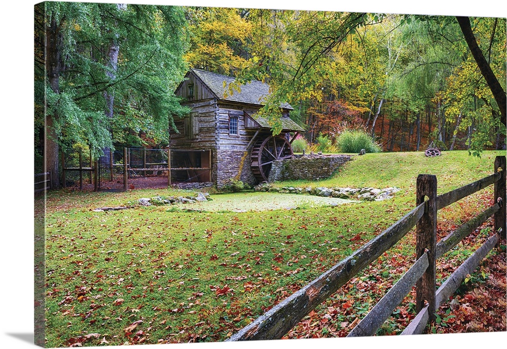 Grist Mill with a Small Pond, Cuttalosa Valley, Bucks County, Pennsylvania, USA