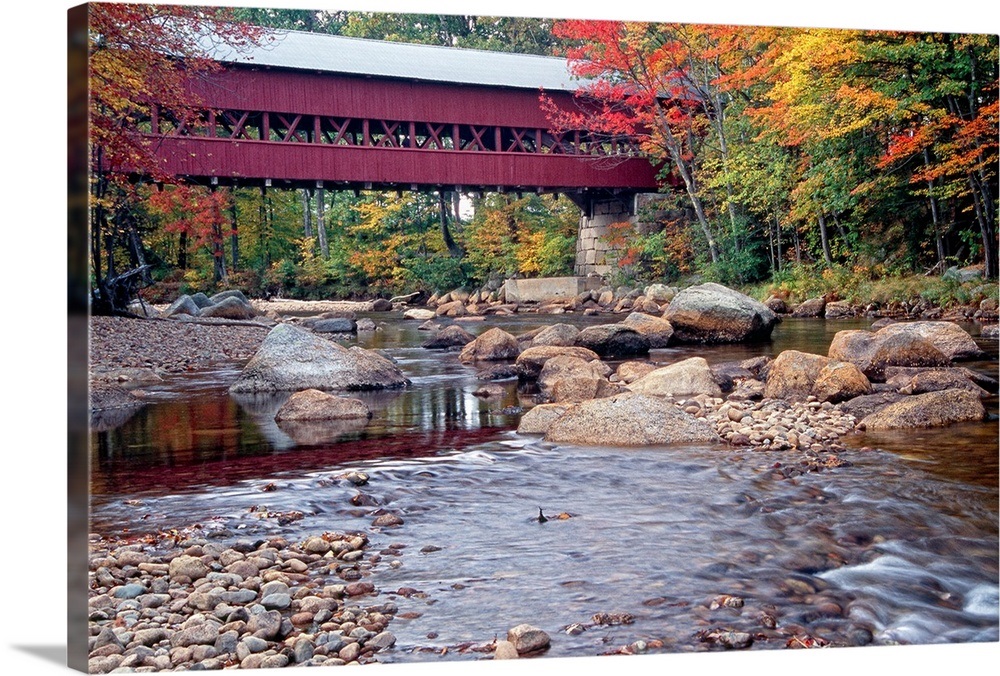 New England Covered Bridge Wall Art, Canvas Prints, Framed Prints, Wall