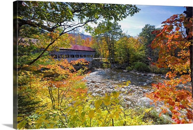 New England Covered Bridge II Great Big Canvas