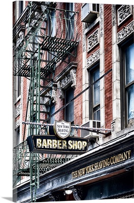 New Yorks Barber Shop Sign