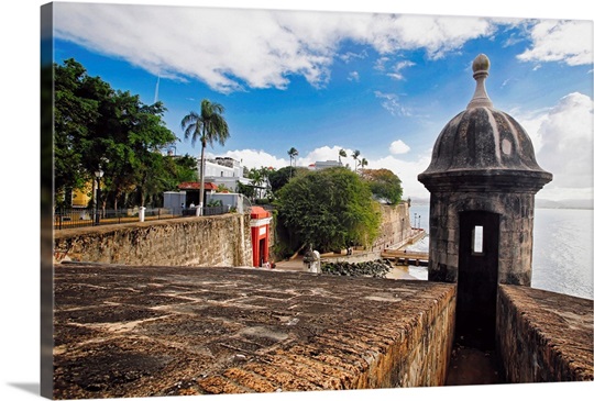 Old San Juan City Walls and Gate, Puerto Rico Wall Art, Canvas ...
