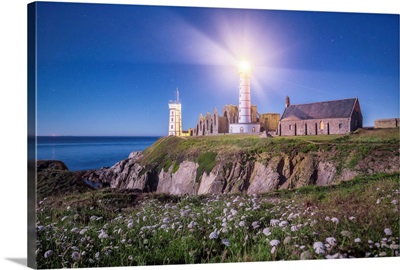 Pointe Saint Mathieu Lighthouse by Night