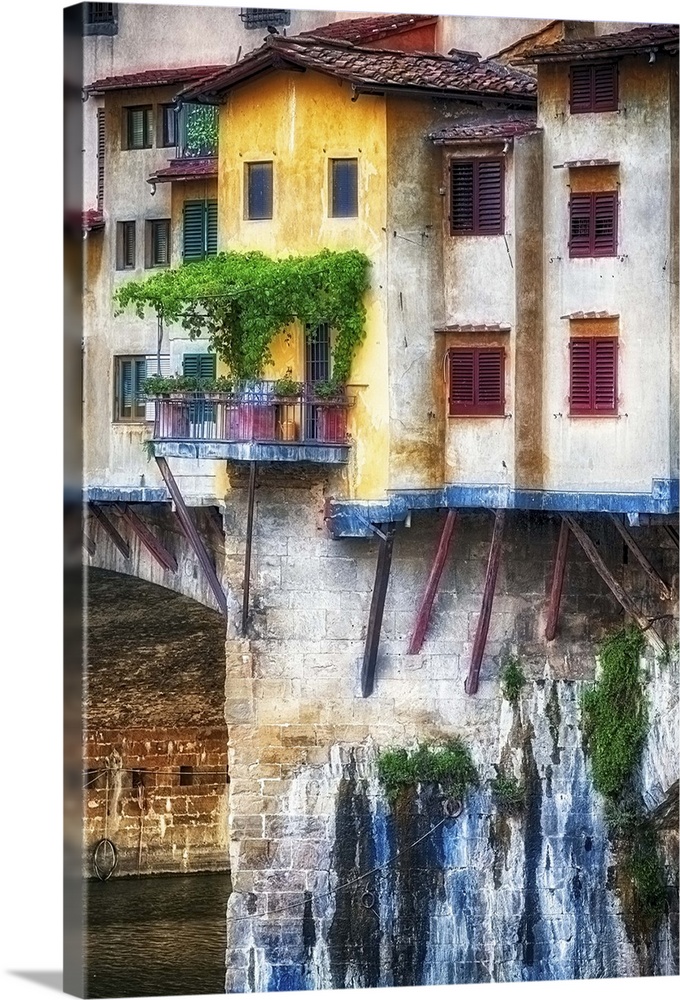 House with a Small Balcony, Ponte Vecchio, Florence, Tuscany, It