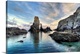 image thumbnail of Big natural rocks in Belle Ile en Mer beach called Port coton in France, Brittany, color picture.
