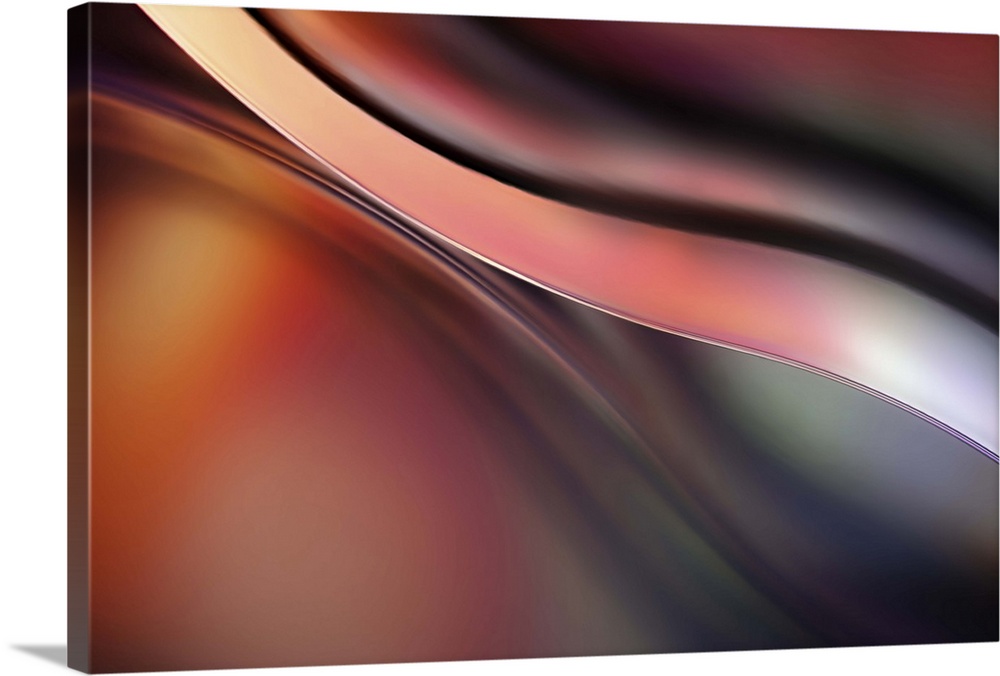 Abstract photograph with orange, magenta, purple and green hues.