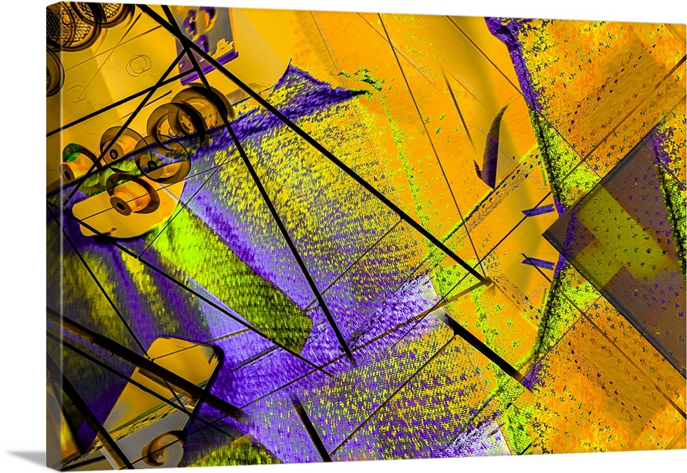 A colorful abstract using In-camera-movement and multiple exposures.