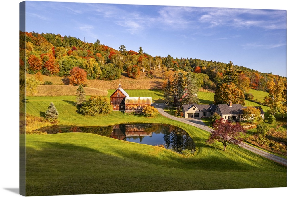 If you are in Woodstock, Vermont, you cannot fail to photograph the famous Sleepy Hollow Farm. I used a drone to take this...