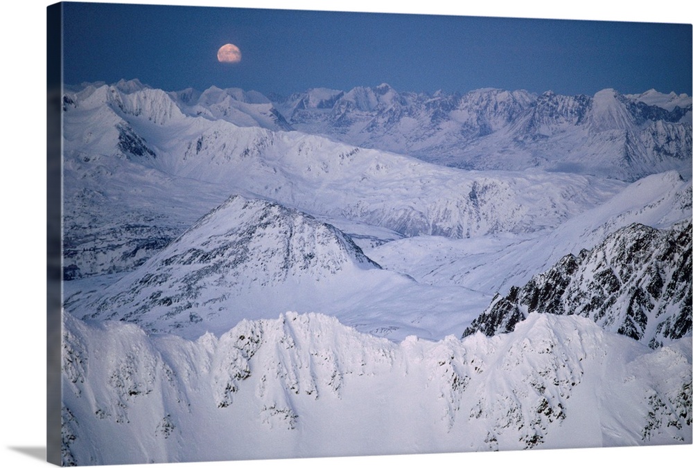 Moonrise, Fairweather Range, Alaska