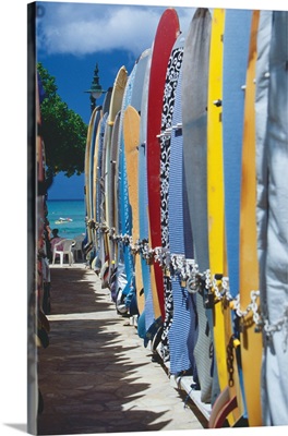 Surfboards, Waikiki Beach