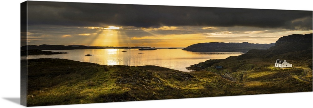 Panorama of the the Isle of Skye at Sunset.
