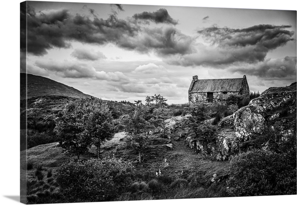 Old sheepfold in the Irish countryside