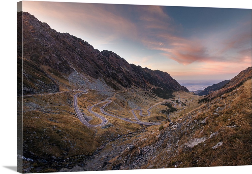 Romania's most spectacular road known for its hairpin curves and surrounding landscapes.