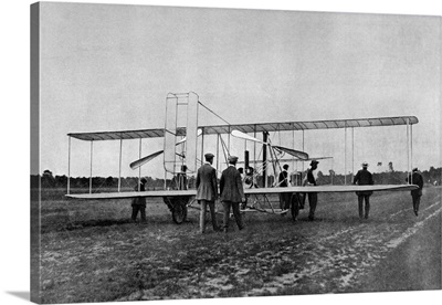 1900's Wilbur Wright Demonstrates Airplane Flying Machine