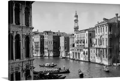 1920's 1930's Grand Canal From Rialto Bridge Venice Italy