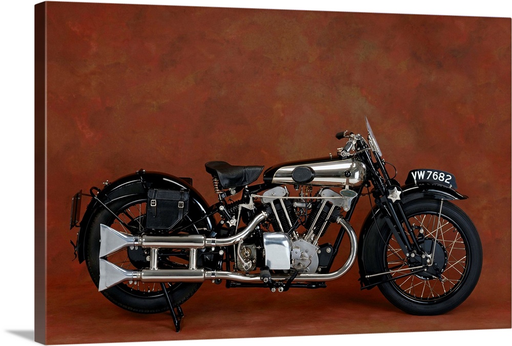 1930 Brough Superior 680cc V-Twin motorcycle. Country of origin United Kingdom..