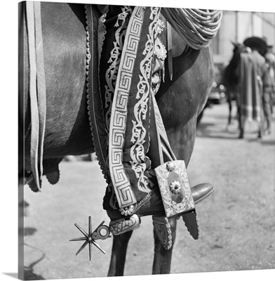 1930's Detail Of Traditional Charro Cowboy Costume