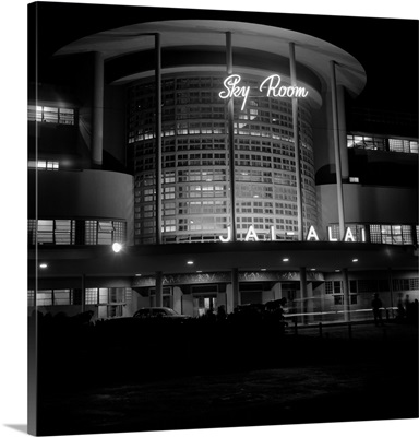 1930's Night Shot Of Jai Alai Nightclub, Philippines