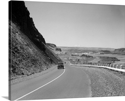 1930's Retro Us 30 Walla Walla Washington Car Mountain Drive